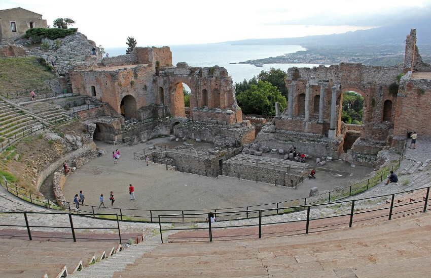 Bild von einem alten römischen Theater in Catania